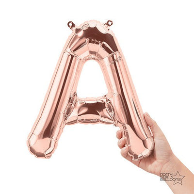 Northstar 16 inch LETTER A - NORTHSTAR - ROSE GOLD (AIR-FILL ONLY) Foil Balloon 01337-01-N-P