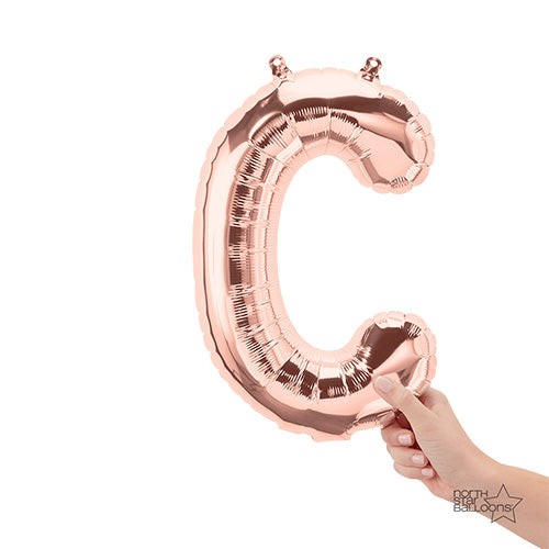 Northstar 16 inch LETTER C - NORTHSTAR - ROSE GOLD (AIR-FILL ONLY) Foil Balloon 01339-01-N-P
