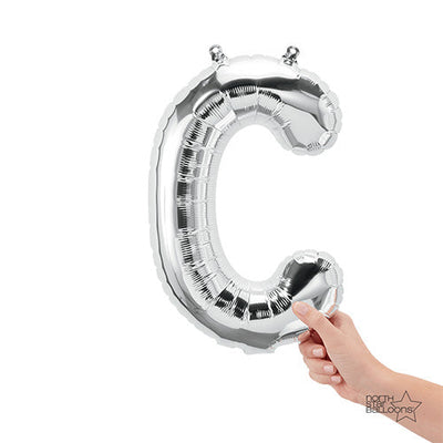 Northstar 16 inch LETTER C - NORTHSTAR - SILVER (AIR-FILL ONLY) Foil Balloon 00481-01-N-P