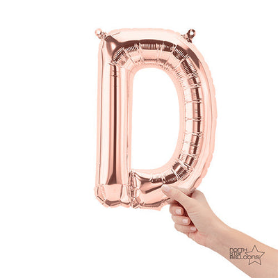 Northstar 16 inch LETTER D - NORTHSTAR - ROSE GOLD (AIR-FILL ONLY) Foil Balloon 01340-01-N-P