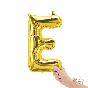 Northstar 16 inch LETTER E - NORTHSTAR - GOLD (AIR-FILL ONLY) Foil Balloon 00571-01-N-P