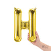 Northstar 16 inch LETTER H - NORTHSTAR - GOLD (AIR-FILL ONLY) Foil Balloon 00574-01-N-P
