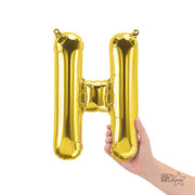 Northstar 16 inch LETTER H - NORTHSTAR - GOLD (AIR-FILL ONLY) Foil Balloon 00574-01-N-P