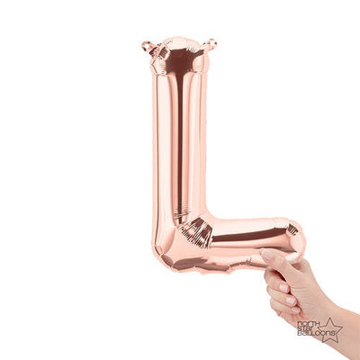 Northstar 16 inch LETTER L - NORTHSTAR - ROSE GOLD (AIR-FILL ONLY) Foil Balloon 01348-01-N-P