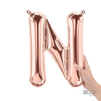 Northstar 16 inch LETTER N - NORTHSTAR - ROSE GOLD (AIR-FILL ONLY) Foil Balloon 01350-01-N-P