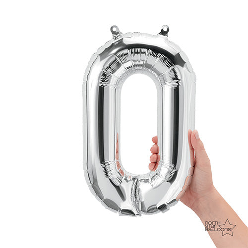 Northstar 16 inch LETTER O - NORTHSTAR - SILVER (AIR-FILL ONLY) Foil Balloon 00493-01-N-P