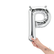 Northstar 16 inch LETTER P - NORTHSTAR - SILVER (AIR-FILL ONLY) Foil Balloon 00494-01-N-P