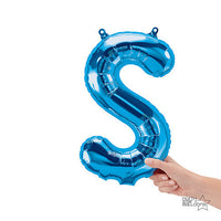 Northstar 16 inch LETTER S - NORTHSTAR - BLUE (AIR-FILL ONLY) Foil Balloon 00549-01-N-P