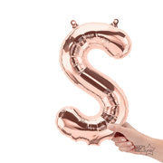 Northstar 16 inch LETTER S - NORTHSTAR - ROSE GOLD (AIR-FILL ONLY) Foil Balloon 01355-01-N-P