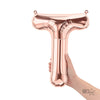 Northstar 16 inch LETTER T - NORTHSTAR - ROSE GOLD (AIR-FILL ONLY) Foil Balloon 01356-01-N-P