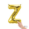 Northstar 16 inch LETTER Z - NORTHSTAR - GOLD (AIR-FILL ONLY) Foil Balloon 00592-01-N-P