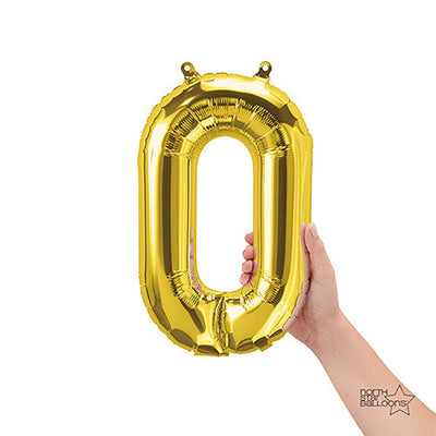 Northstar 16 inch NUMBER 0 - NORTHSTAR - GOLD (AIR -FILL ONLY) Foil Balloon 00557-01-N-P