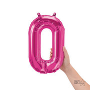 Northstar 16 inch NUMBER 0 - NORTHSTAR - MAGENTA (AIR -FILL ONLY) Foil Balloon 00442-01-N-P
