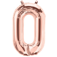 Northstar 16 inch NUMBER 0 - NORTHSTAR - ROSE GOLD (AIR -FILL ONLY) Foil Balloon 01363-01-N-P