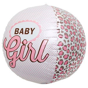 Northstar 17 inch SPHERE - BABY GIRL Foil Balloon 01026-01-N-P