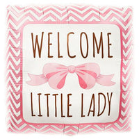 Northstar 18 inch WELCOME LITTLE LADY Foil Balloon