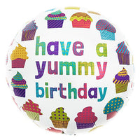 Northstar 18 inch YUMMY BIRTHDAY Foil Balloon 00366-366-N-P