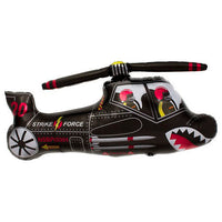 Northstar 36 inch BLACK CHOPPER Foil Balloon 00773-01-N-P