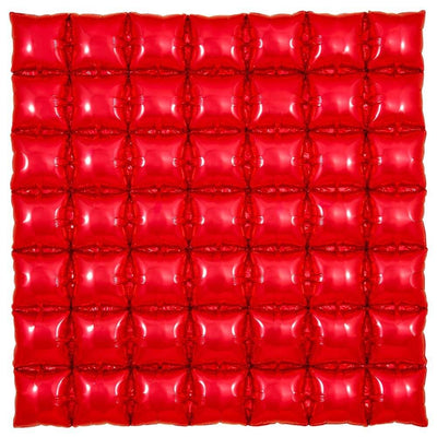 Oaktree 36 inch WAFFLE PANEL - RED Foil Balloon 609310-O-P