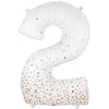 Oaktree 34 inch NUMBER 2 - OAKTREE - SPARKLING FIZZ HOLOGRAPHIC WHITE Foil Balloon 606821-O-P
