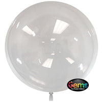 Party Brands 10 inch GEMS BALLOON - CLEAR (AIR-FILL ONLY) (5 PK) Plastic Balloon 10115-PB-P