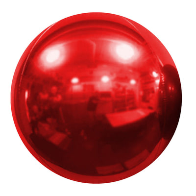 Party Brands 10 inch MIRROR BALLOON - RED Foil Balloon 10038-PB