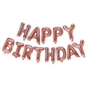 Party Brands 16 inch HAPPY BIRTHDAY - ROSE GOLD (AIR-FILL ONLY) Foil Balloon 10117-PB-P