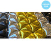 Party Brands 16 inch TRIANGLE VENEERS SILVER Foil Balloon 10087-PB-U