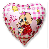 Party Brands 18 inch BABY GIRL PLAY Foil Balloon LAB107-FM