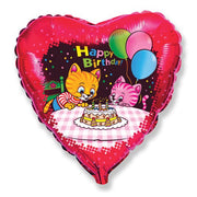 Party Brands 18 inch BIRTHDAY PARTY CATS Foil Balloon LAB131-FM