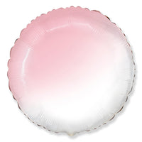 Party Brands 18 inch CIRCLE - GRADIENT BABY PINK Foil Balloon LAB950-FM-U