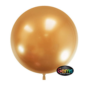 LA Balloons 18 inch GEMS BALLOON - GLITZY GOLD (5 PK) Plastic Balloon 00831-GB-P