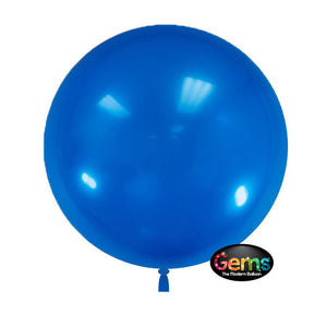 Party Brands 18 inch GEMS BALLOON - ROYAL BLUE (5 PK) Plastic Balloon 00839-GB-P