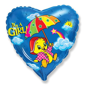 Party Brands 18 inch GIRL RAINBOW DUCK Foil Balloon LAB127-FM