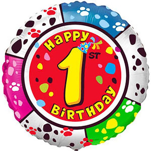Party Brands 18 inch HAPPY BIRTHDAY - ONE Foil Balloon LAB485-FM