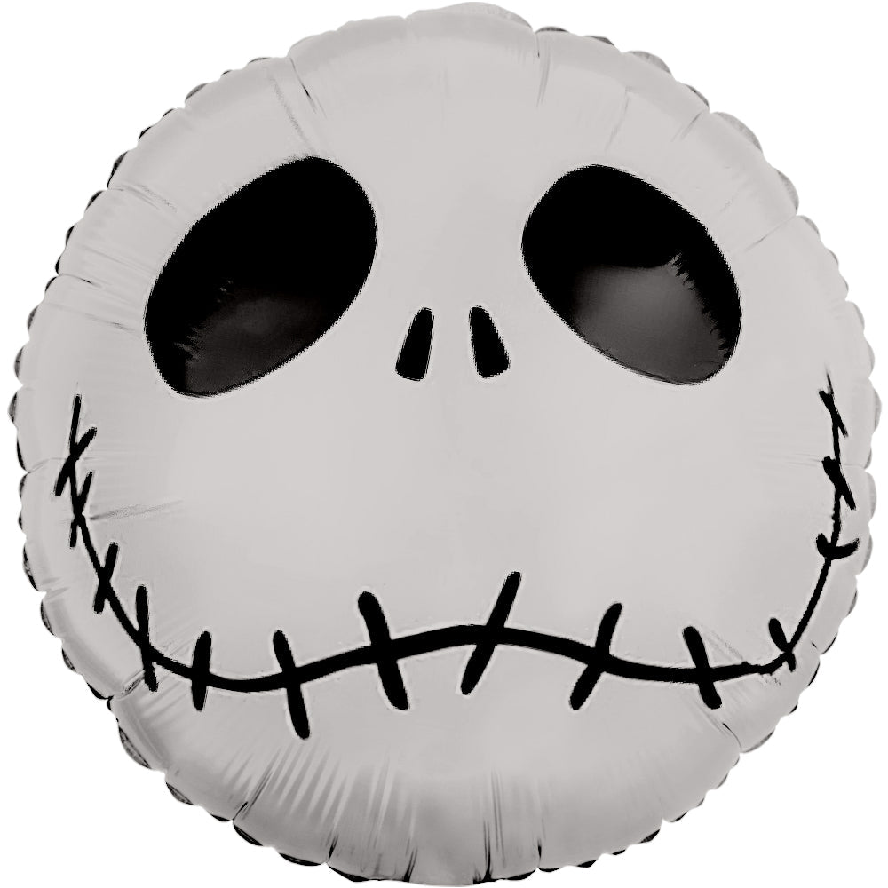 18 Inch Party Brands Skeleton Face Foil Balloon