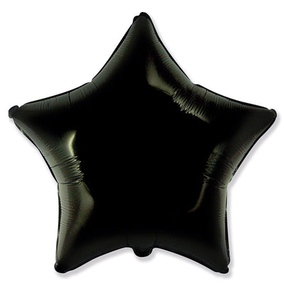 Party Brands 18 inch STAR - BLACK Foil Balloon 304190-PB-U