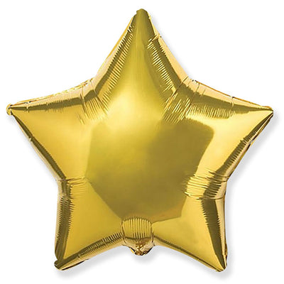 Party Brands 18 inch STAR - GOLD Foil Balloon 304176-PB-U
