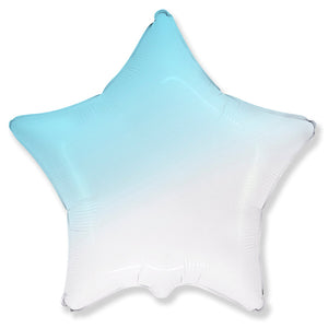 Party Brands 18 inch STAR - GRADIENT BABY BLUE Foil Balloon LAB952-FM-U