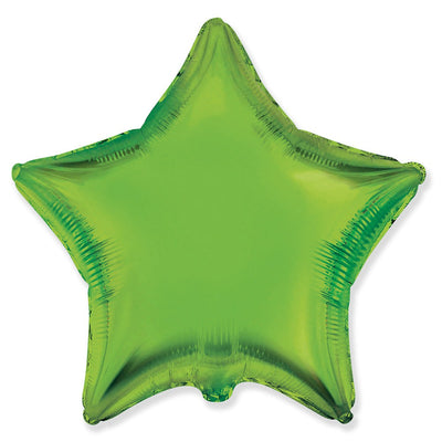 Party Brands 18 inch STAR - LIME GREEN Foil Balloon 304084-PB-U