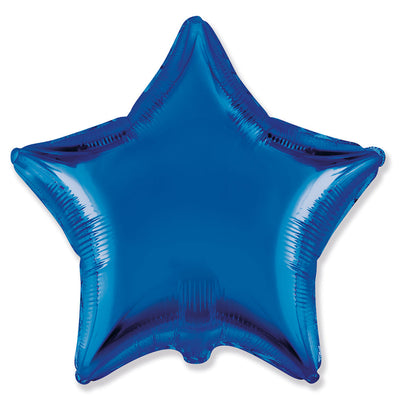 Party Brands 18 inch STAR - METALLIC BLUE Foil Balloon 304244-PB-U