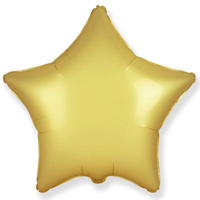 Party Brands 18 inch STAR - SATIN PASTEL GOLD Foil Balloon 302578-PB-U