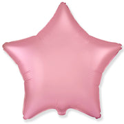 Party Brands 18 inch STAR - SATIN PASTEL PINK Foil Balloon 301168-PB-U