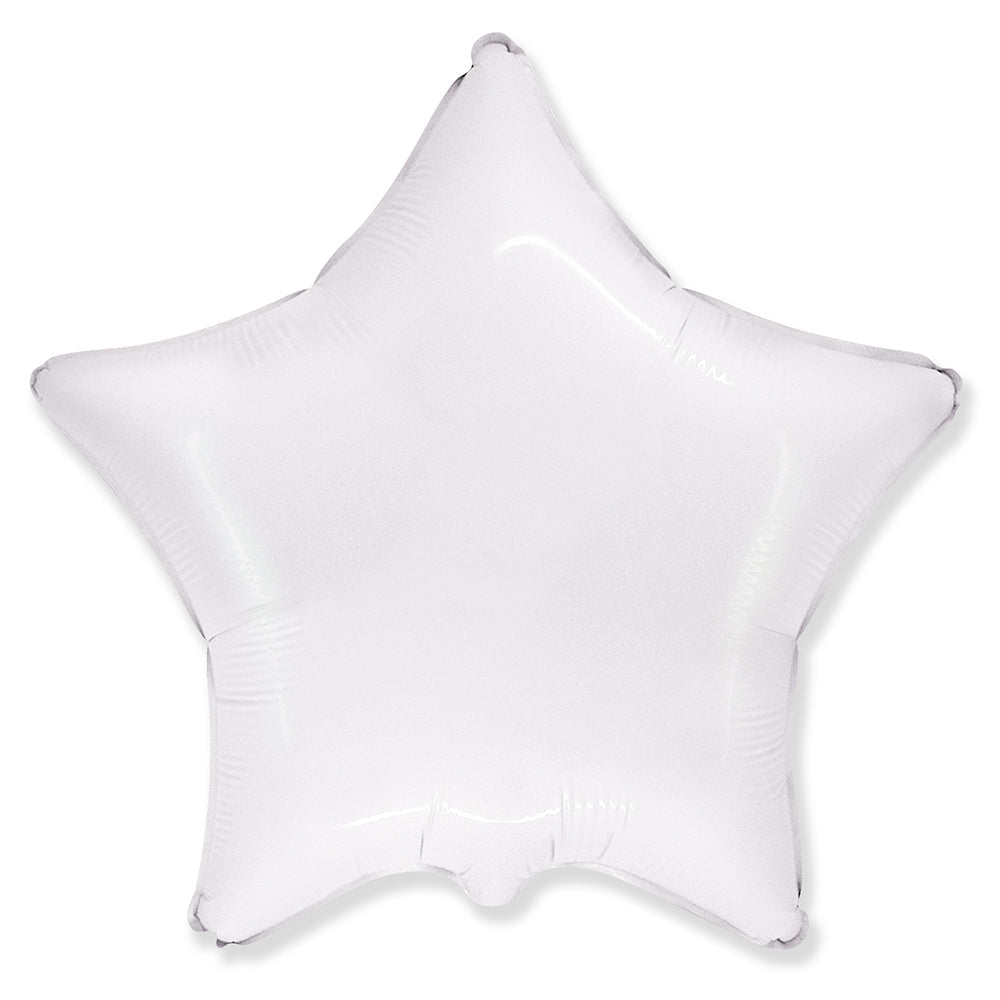 18 inch Party Brands Star - White Foil Balloon