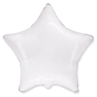 Party Brands 18 inch STAR - WHITE Foil Balloon 304220-PB-U