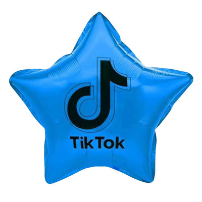 Party Brands 18 inch TIKTOK STAR - BLUE Foil Balloon 10097-PB-U