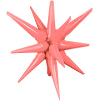 Party Brands 22 inch 3D STAR-BURST ALL-IN-ONE - BUBBLE GUM PINK (AIR-FILL ONLY) Foil Balloon 10180-PB-U