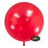 Party Brands 22 inch GEMS BALLOON - CHERRY RED (3 PK) Plastic Balloon 00845-GB-P