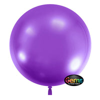 Party Brands 22 inch GEMS BALLOON - GRAPE PURPLE (3 PK) Plastic Balloon 00844-GB-P