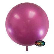 Party Brands 22 inch GEMS BALLOON - PLUM BURGUNDY (3 PK) Plastic Balloon 00843-GB-P